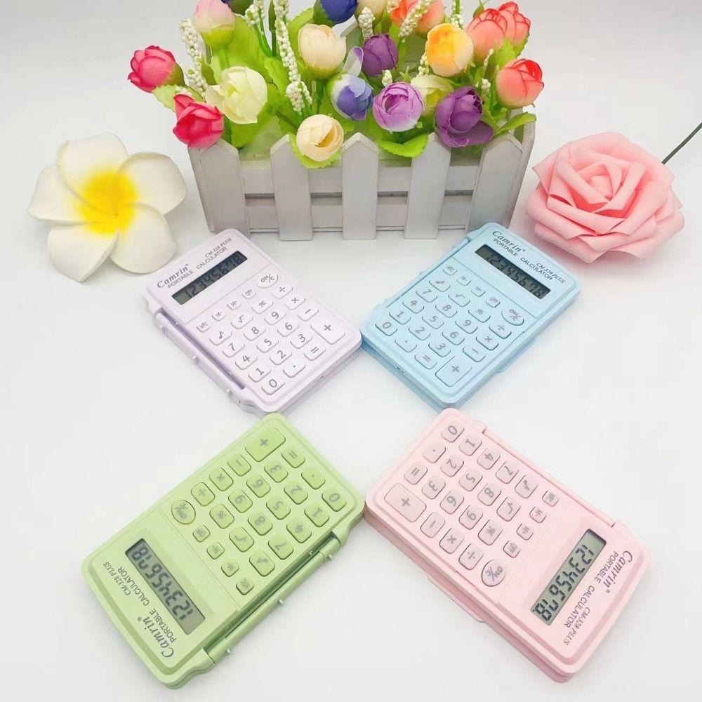 8 Digits Mini Scientific Calculator Lightweight Mini Flip Calculator   Do Office Work