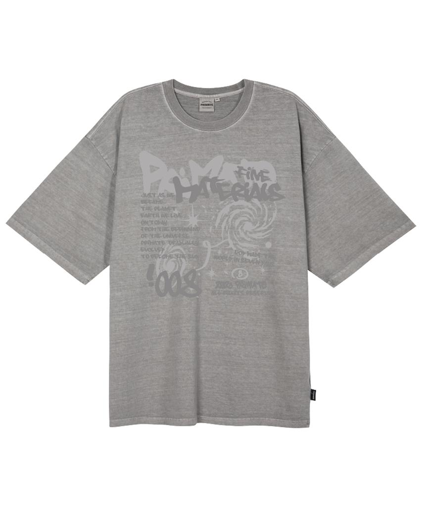 PRIMATE 008 Oversized Pigment Short Sleeve T-Shirt 4 Colors