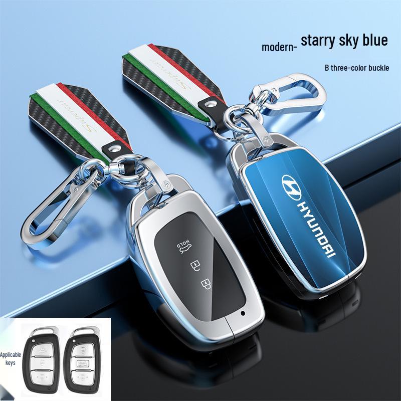 Hyundai Tucson Palisade IONIQ Nexo L Key Case Snap Button Shell