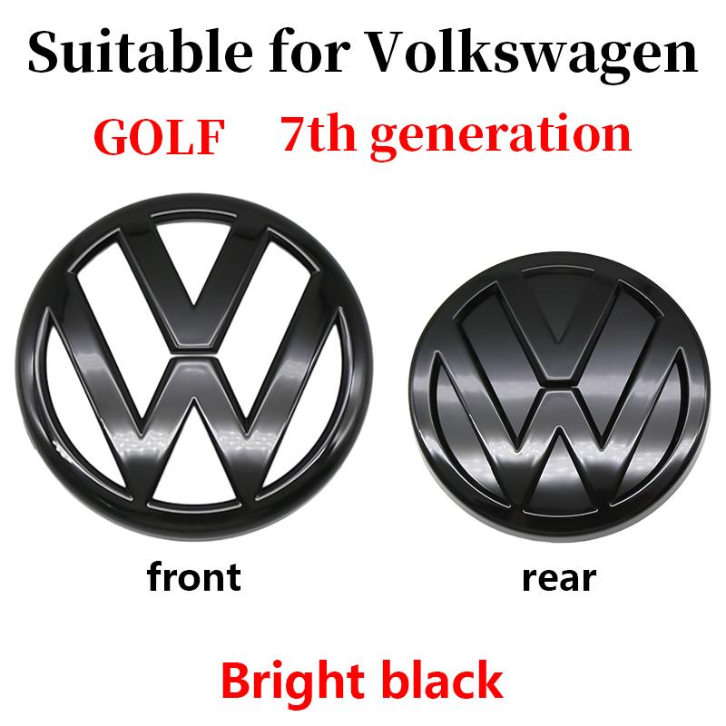 For Volkswagen Volkswagen VW Golf 7 MK7 Front Hood Rear Boot Emblem Cover Trim Logo Badge Sticker Exterior Decoration Car Styling 2013-2017