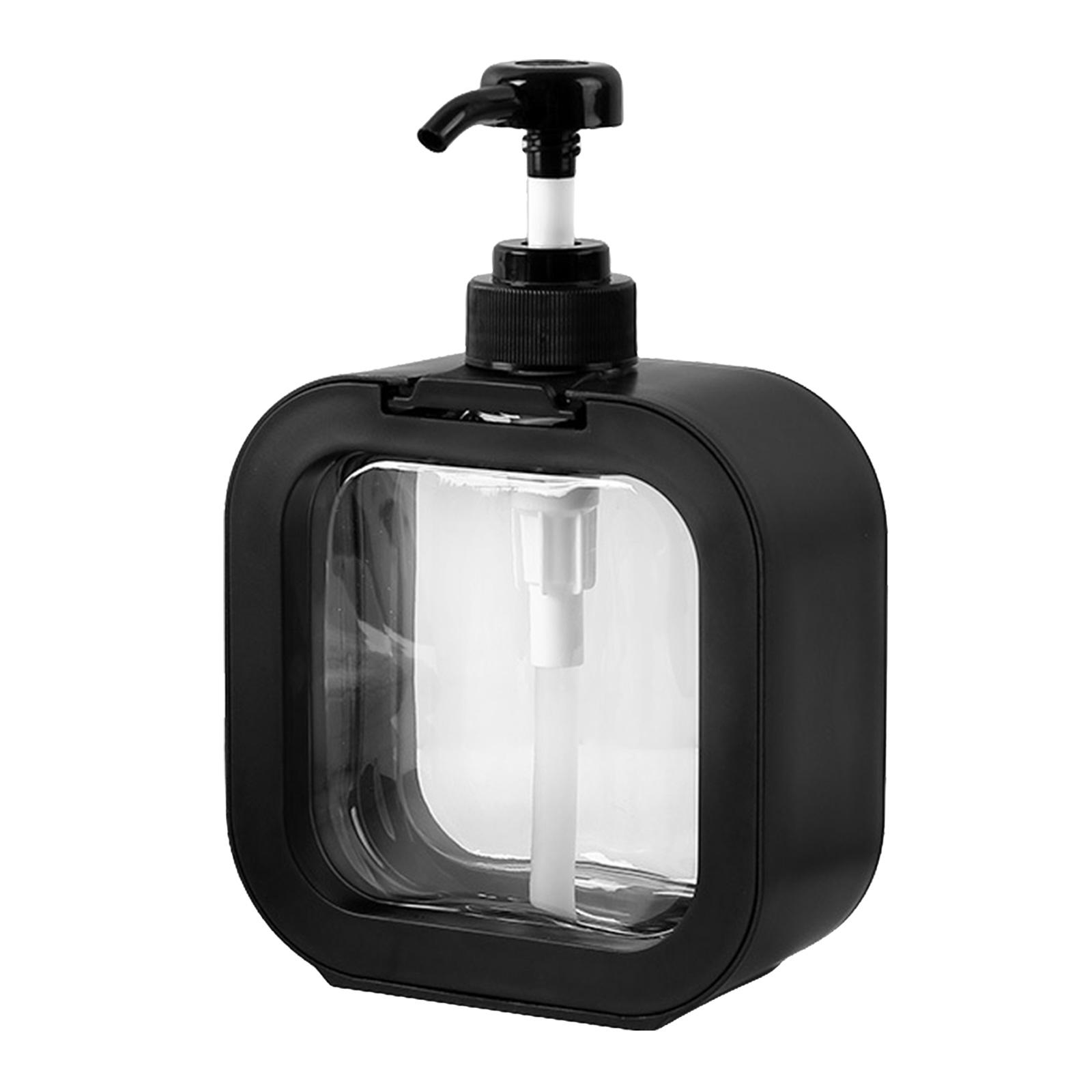 

Черный дозатор для мыла, дозатор для мыла для ванной и кухни, пластиковая бутылка для мытья рук с легким наливом