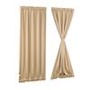 Curtain Finished Piercing Rod Door Curtain High Precision Solid Color Curtain French Door Curtain