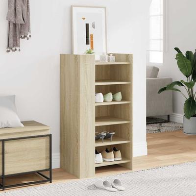 Shoe Cabinet Sonoma Oak 52 X 37.5 X 100 Cm Particleboard
