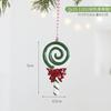Christmas Decorations Set Resin Hanging Ornaments Candy Cane Tree Sock Snow Cone House Wreath Hotel Mall Party