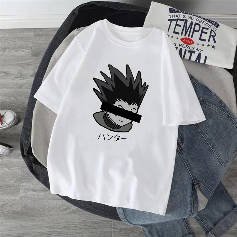 Anime Hunter X Hunter Tshirt Japan Unisexga Hisoka Killua Zoldyck Kawaii Funny T Shirts Kurapika Devil Eye Short Sleeve Tee Tops