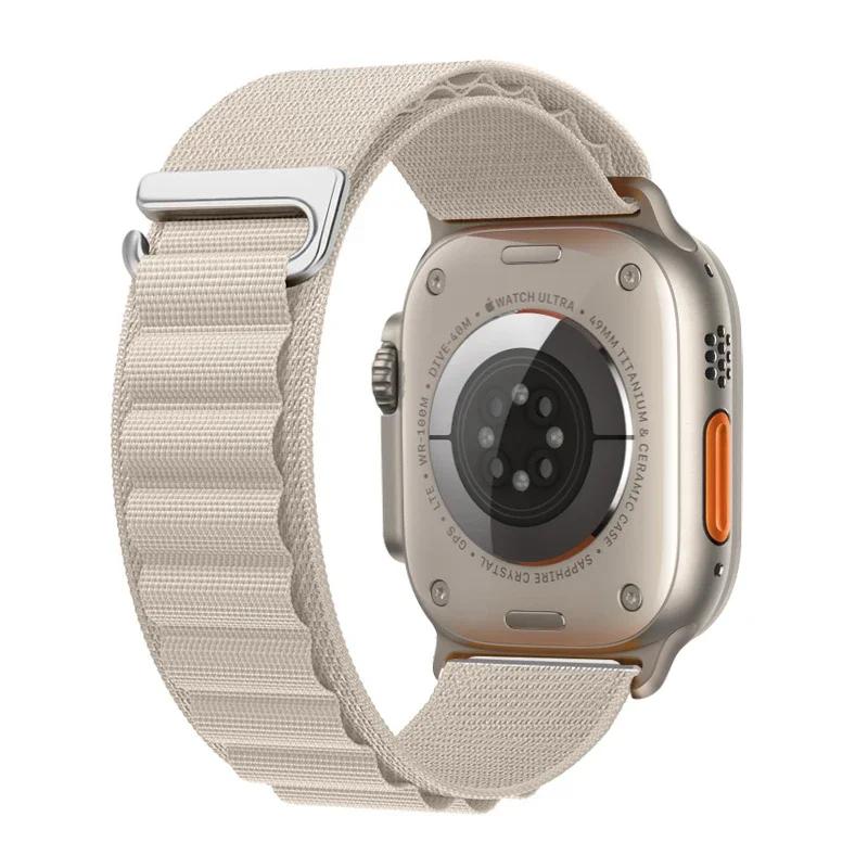 Alpine Loop Strap For Apple Watch Ultra 3 Band 49mm 11 10 9 8 7 46mm 42mm 45mm 41mm Nylon Sport Bracelet iWatch 6 5 SE 44mm Belt