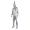 The Wizard of Oz Tin Man Cosplay Costume Adult Unisex Halloween Cosplay Silver Metallic Look