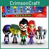 Colorful Teen Titans Go Miniature Set With Robin Raven Beast Boy Starfire Characters
