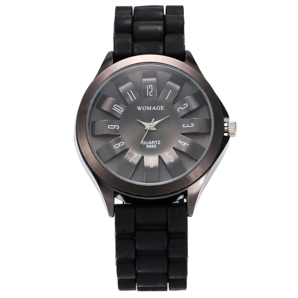 Fashion WOMAGE Women Dress Watches Top Luxury Brand Steel Floral Chrysanthemum Dial Lady Rubber Jelly Band Gift Relogio Feminino
