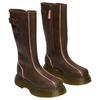 Dr. Martens Buzz Hi Leather Casual Versatile High-Top Boots 4.7cm Women boots Brown 42843200