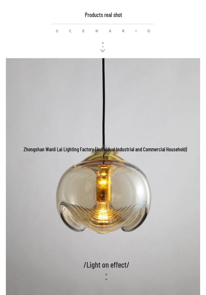 Bauhaus Glass Pendant Light: Post-Modern Nordic Style for Kitchen, Bar, Living Room, Bedroom, or Bedside Lighting