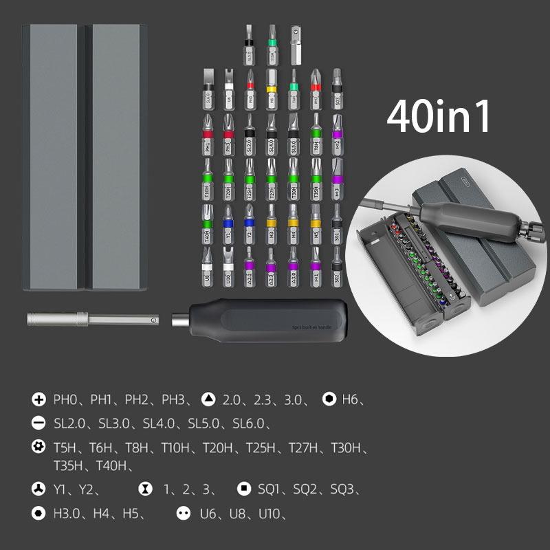 Präzisionsschraubendreher-Set 8 30 40 44 in 1 Torx Sechskant Kreuzschlitz Magnetischer Schraubendreher-Bit Telefon Uhr Laptop Mini Reparaturwerkzeug-Set