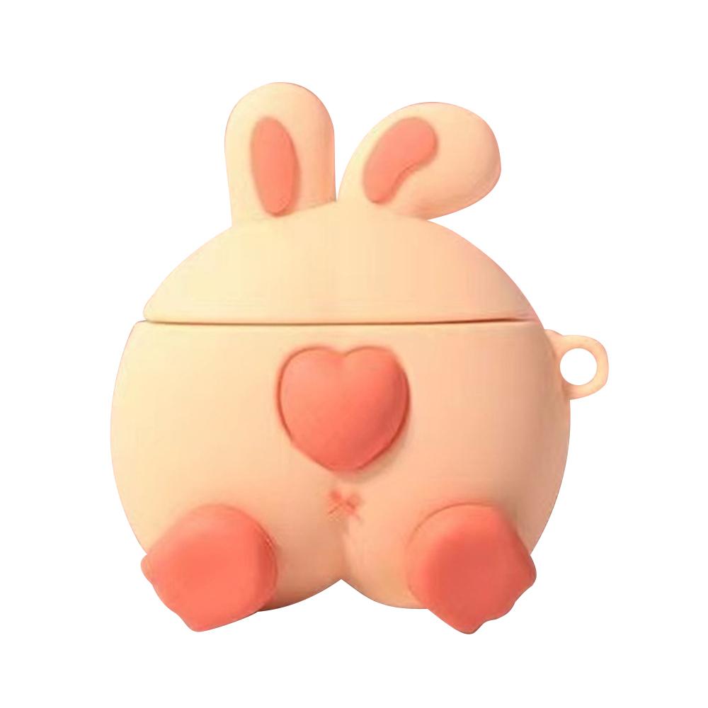 

For AirPods 4 Case 3D Cartoon Cute Silicone Earbuds Cover with Carabiner Space Duck