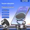 Universal Magnetic Phone Holder with Suction Cup for Car Dashboard - Rotating & Foldable Design