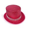 Eye Catching Rhinestones Tall Hat Cosplay Hat Stage Show Hat Halloween Costume Ceremony Hat Evening Party Magicians Hat