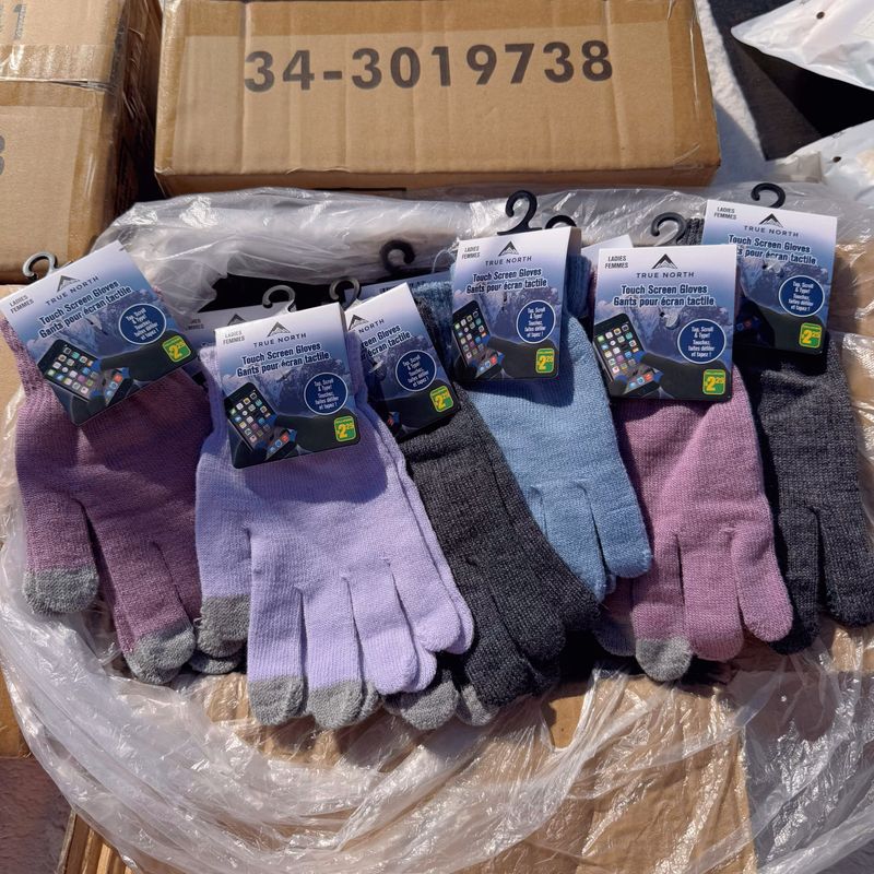

Export Original Box! Export Single Men s and Women s Winter Heattech Magic Gloves Detachable Screen Brushed Five Finger Knitting Gloves Sky Blue