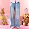 Little Tiger Patty Girls' Wide-Leg Elastic Waist Jeans