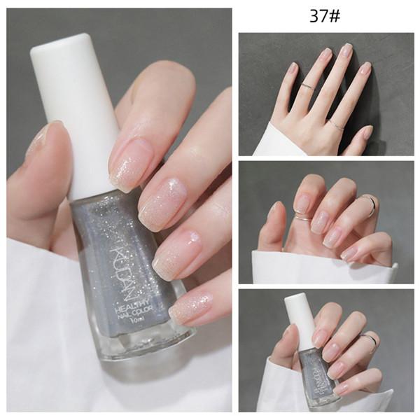 

Лак для ногтей, без выпекания, долговечный, быстросохнущий, прозрачный, телесный, лак для ногтей с белыми блестками, лак для ногтей на водной основе, рвущийся