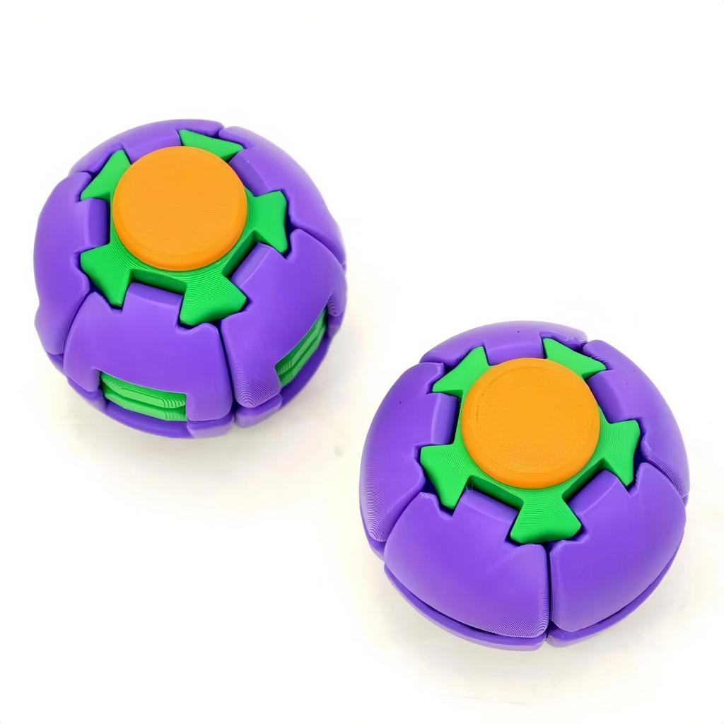 3D Printed Rotating Stress-Relief Gyro Ball, Portable Handheld Spinner Toy, Helps Relieve Anxiety And Improve Focus, Birthday Gift