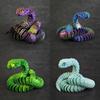 Stunning 3d Printed Snake Figurine With Articulated Joints And Lifelike Eyes For Unique Decor