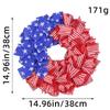 Creative Independence Day Atmosphere Wreath Door Hanging Outdoor Courtyard Decoration Vine Circle Festival Party Wall Hanging