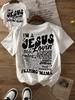 Christian Mama Tshirt Jesus Lovin Praying Mama Religious Word Art Graphic Short Sleeve Tops All Season Wear Ladys Tshirt