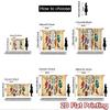 2D Flat Photography Backdrop Photography Backdrop Colorful Dreamcatcher Feathers 100% Polyester Family Party for Suitable