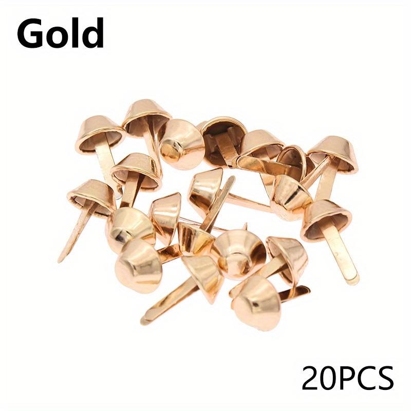 20pcs/lot Metal Feet Rivets Studs Pierced For Purse Handbag Leather Crafts Punk Jewelry Making Rivets Bag Accessories