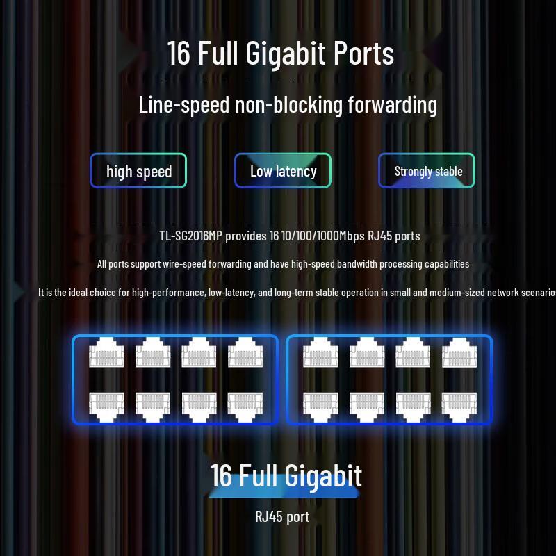 Tp-Link TL-SG2016MP 16-Port Gigabit PoE Managed Switch
