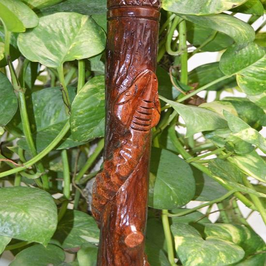 Wooden Carved Eagle Head Snake Climbing On A Tree Shaped Cane Handmade Wood Crafted Comfortable Handle Hand Carved Cane for Man Woman