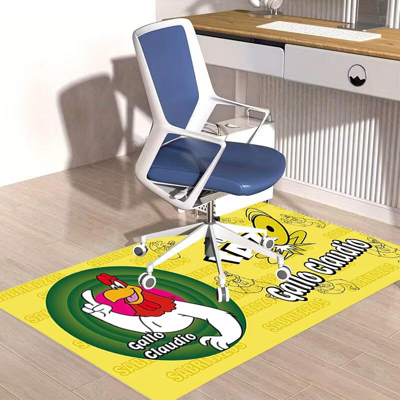 1pc Office Carpet Chair Mats Super Taz Gallo Claudio Perfect for Decorating Office Chairs, Living Rooms, Or Bedrooms,Polyester Carpet