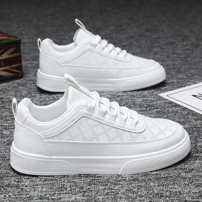 

Fashion 2025 Summer New Breathable Thin Men s White Shoes Student Korean Trendy Versatile Sports Casual Shoes EVA Sole RUBBER Upper 39