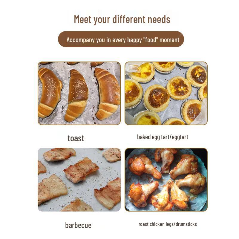 Rundes ölabsorbierendes Silikon-Backpapier für Heißluftfritteusen, Öfen und Grills