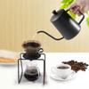 Black Coffee Pot 304 Stainless Steel Long Narrow Spout Gooseneck Kettle Hand Drip Kettle Pour with Cover 600ML Coffee Tea Pot