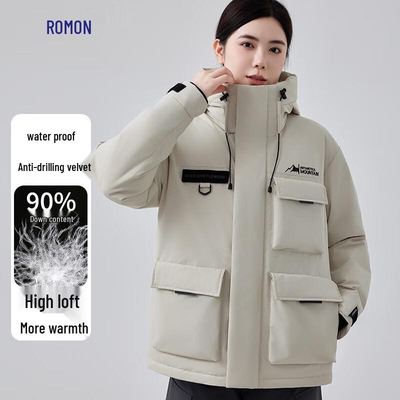 

Romon Women s 90% Duck Down Three-Proof Outdoor Puffer Jacket S