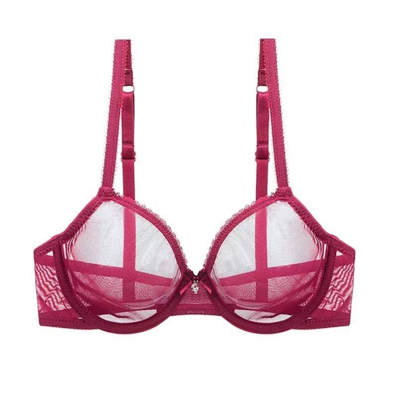 

Летний новый стиль Ladies сексуальный бюстгальтер размера плюс AB Cup Bra 42E вино красного