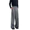 Three-dimensional Pleated Wide-leg Pants A-shaped Silhouette Casual Pants Men's Spring and Autumn New Design Sense Loose Drape Floor Pants