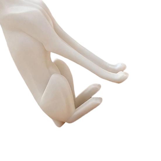 Yousheng 3D Printed Sitting Dog Figurine, Modern Minimalist Dog Statue, Animal Sculpture Decoration for Home Office Desk, Gift for