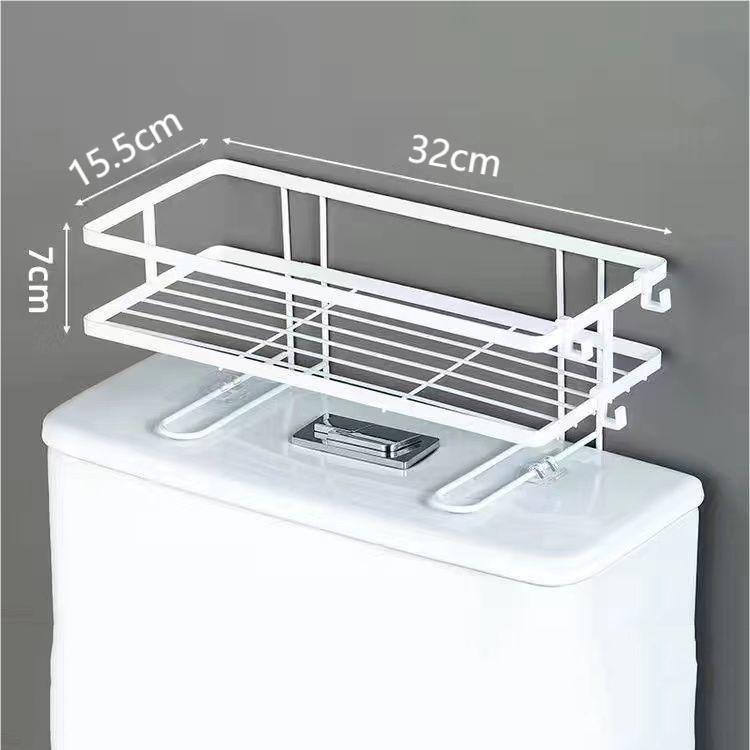 

Полка для хранения унитаза, органайзер для бачка унитаза, многофункциональный водонепроницаемый держатель для хранения шампуня, аксессуары для ванной комнаты