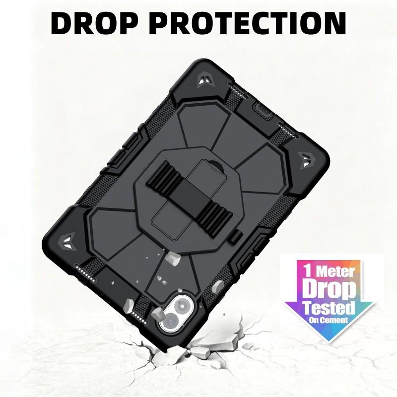 Redmi Pad Pro 12.1 Inch Protective Case With 360 Rotating Stand Shockproof Silicone PC Hybrid Cover Handheld Use