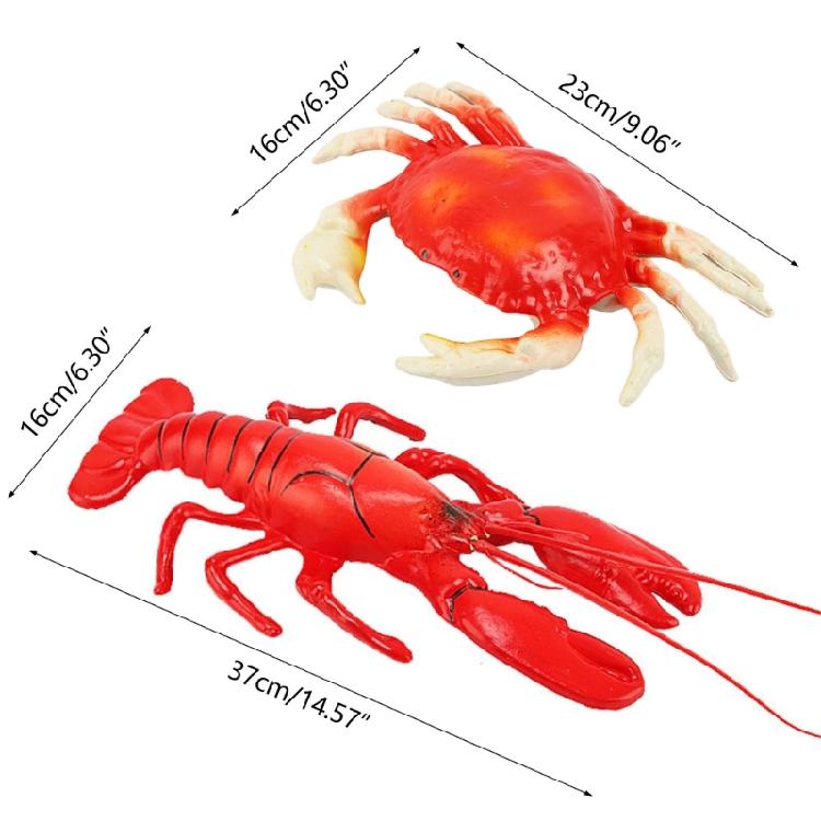 Useful Artificial Lobster Crabs Mini Food Model for Hotel Decorations