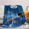 The Blues Team Print FlAannel Blanket, High Quality Comfortable for All Seasons, Home Decor, Warmth and Comfort