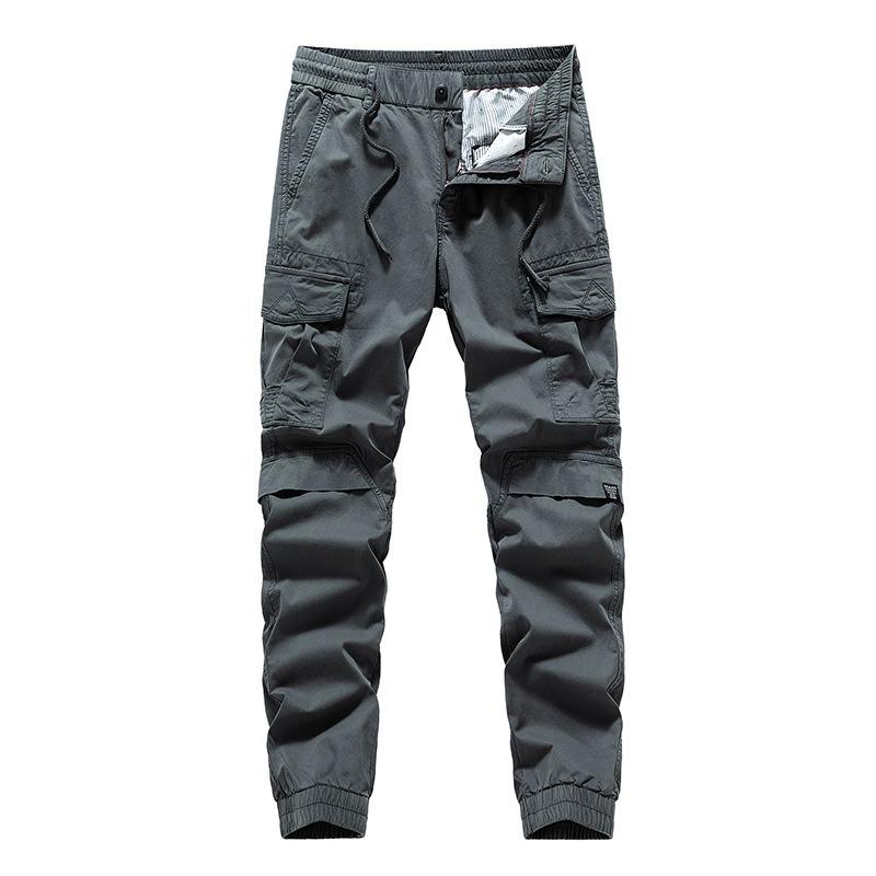 

Men s Overalls Straight Loose Casual Leggings Trendy Pants Men s Pants High-end Ruffian Handsome 30 серый