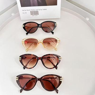 Lunettes de Soleil Style Européen Américain Pour Femme Forme Œil de Chat Anti-Éblouissement Lunettes de Soleil Homme Style Vintage Designer Lunettes de Soleil Femme
