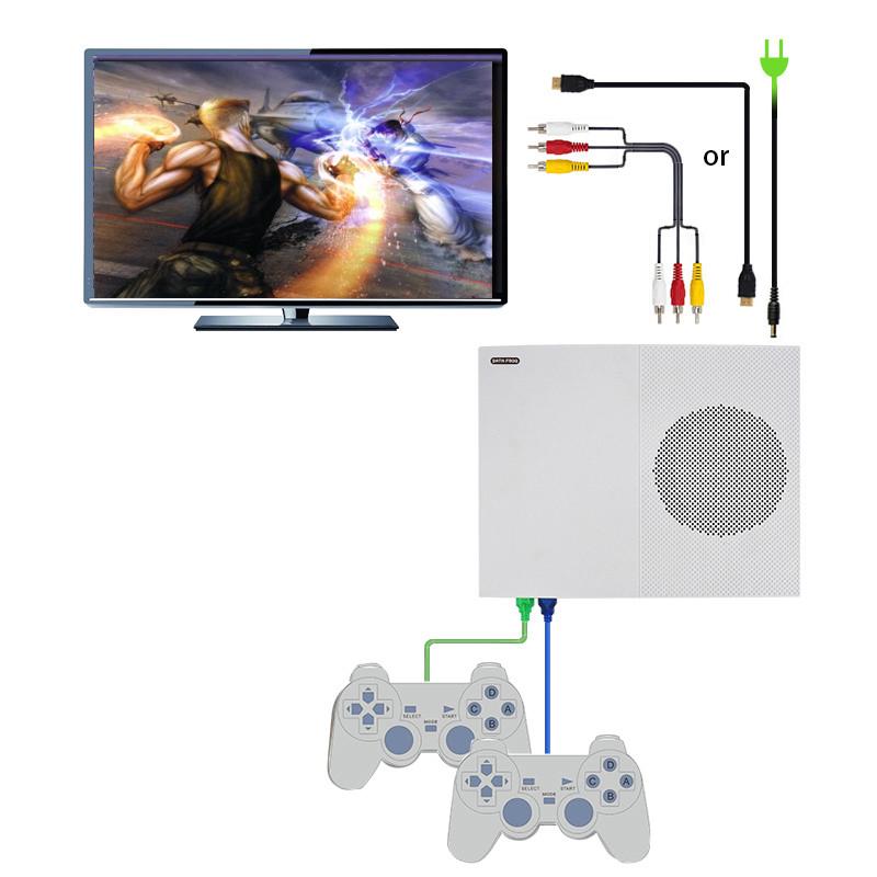 HD TV Game Consoles Built-in 600 Retro Classic Games with 2 USB Joystick
