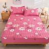 Thicken Quilted Bedspread Elastic Sheets Cotton Soft Bedding Sheet Mattress Cover Non-slip Sheet Dust Cover Fitted Sheet Mattress Topper
