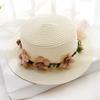 Summer Flower Hat With Wide Brim And Sunshade For Outdoor Beach Vacation