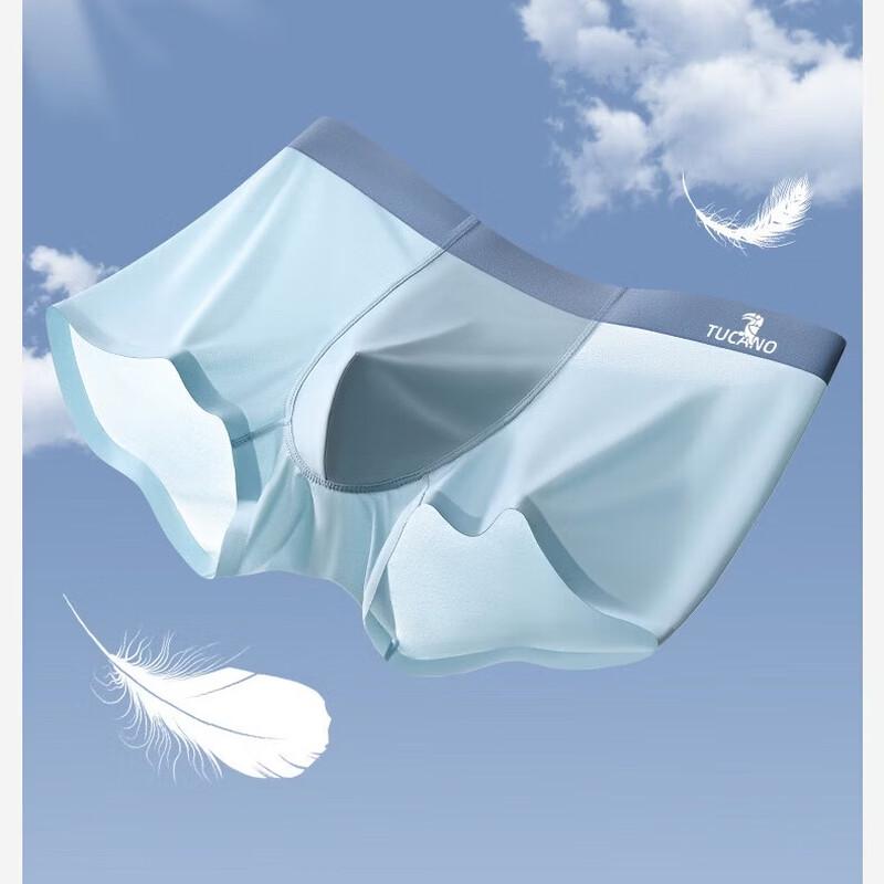 Woodpecker Men's Ice Silk Seamless Breathable Briefs Multi-pack