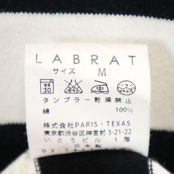 LABRAT Border Pattern Long sleeve Sweatshirts M Black x white Men's Used