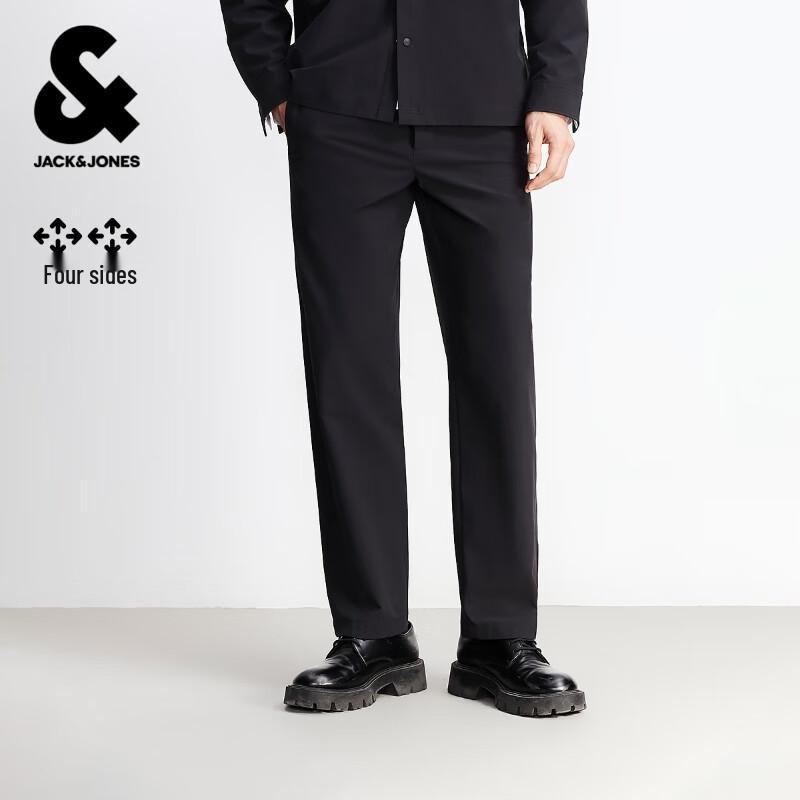 

JACK&JONES Men s Loose Fit Elastic Waist Casual Pants 170/29